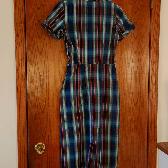 Vintage early to mid 1900's Marla D Side Zipper Dress/Appr Sz 6 - Picture 7 of 11